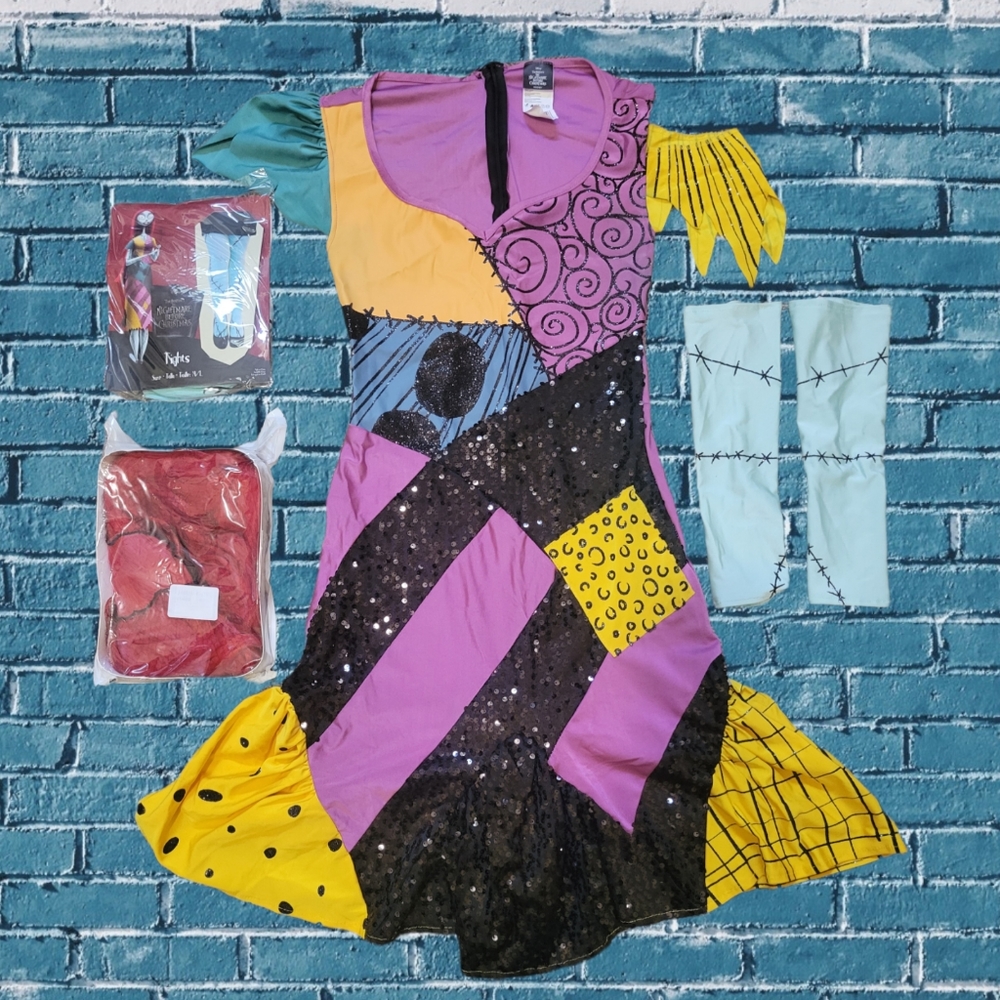 Women's Nightmare Before Christmas "Sally" Costume (*Complete kit)